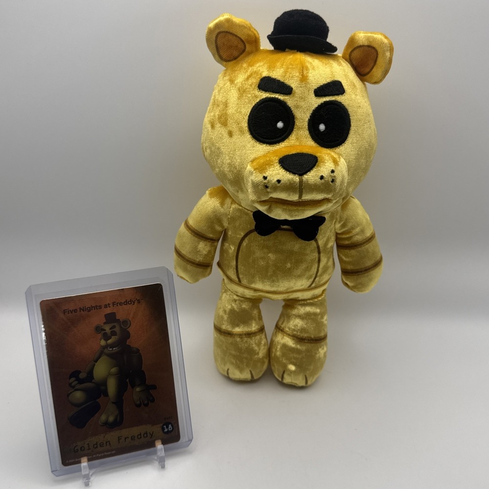 Five Nights At Freddy's Golden Freddy Plush 8-9" Phatmojo 2025 Official W/Card